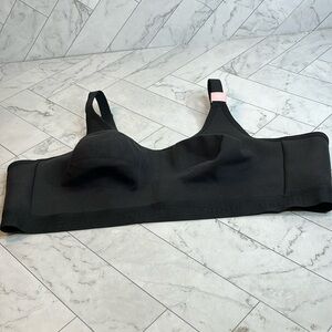 NWT NWOT Cacique Lane Bryant Womans Bra Black Cotton Unlined NO WIRE SIZE 46C